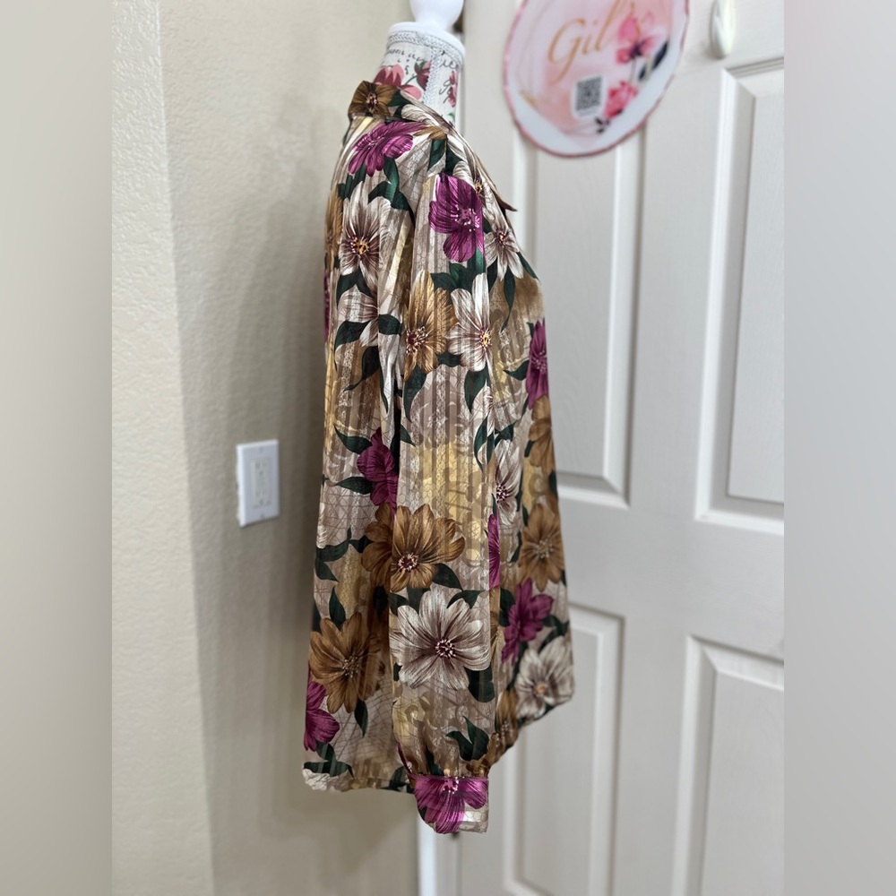 Allison Daley Multicolor Patterned Blouse - Picture 2 of 8